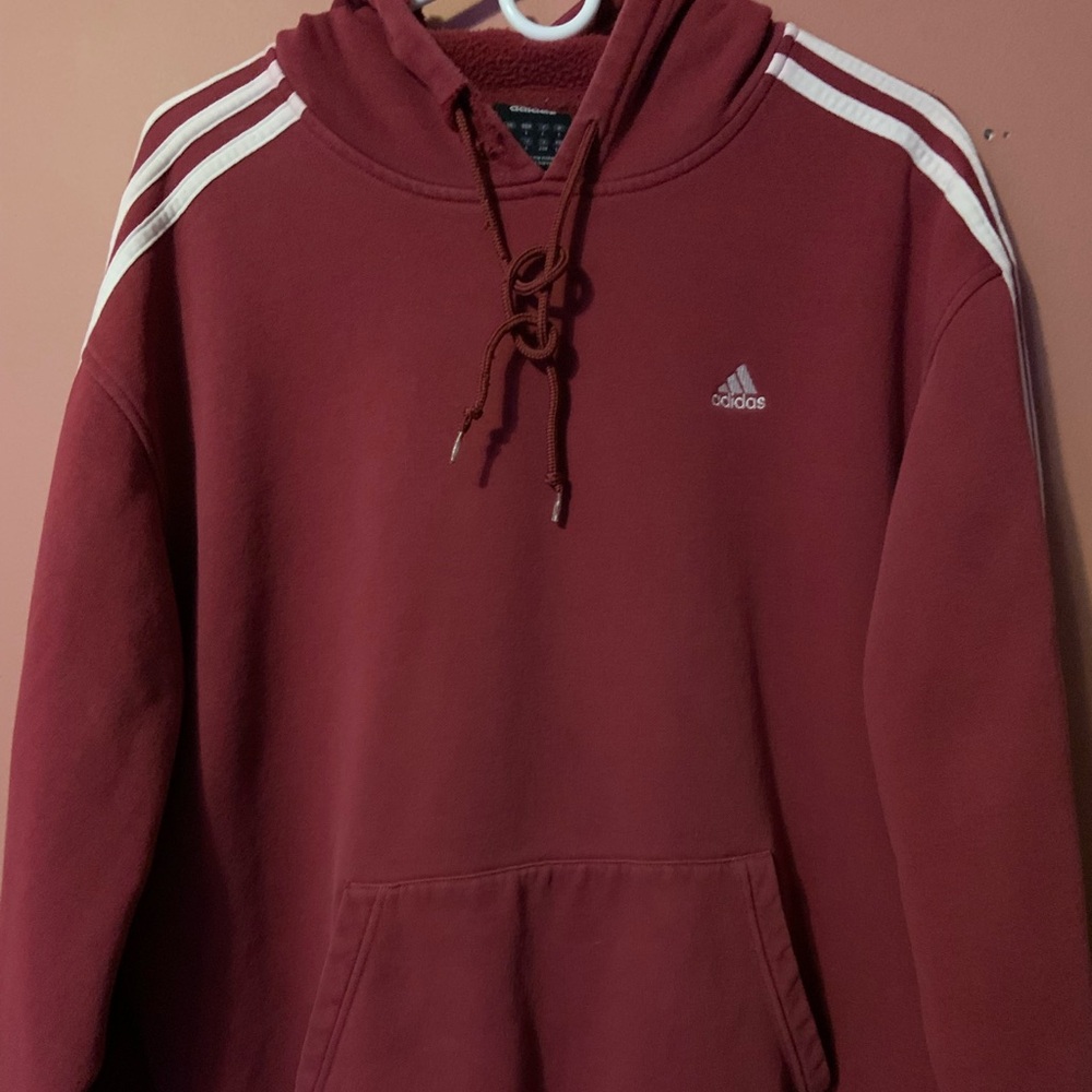 Vintage Y2K Adidas Pull Over Hoodie Size Large